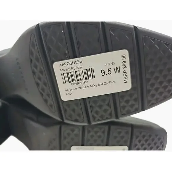 Aerosoles ~Woman Size 9.5W~ Black Miley Mid-Ca Ankle Boots NWOB. - Picture 7 of 14